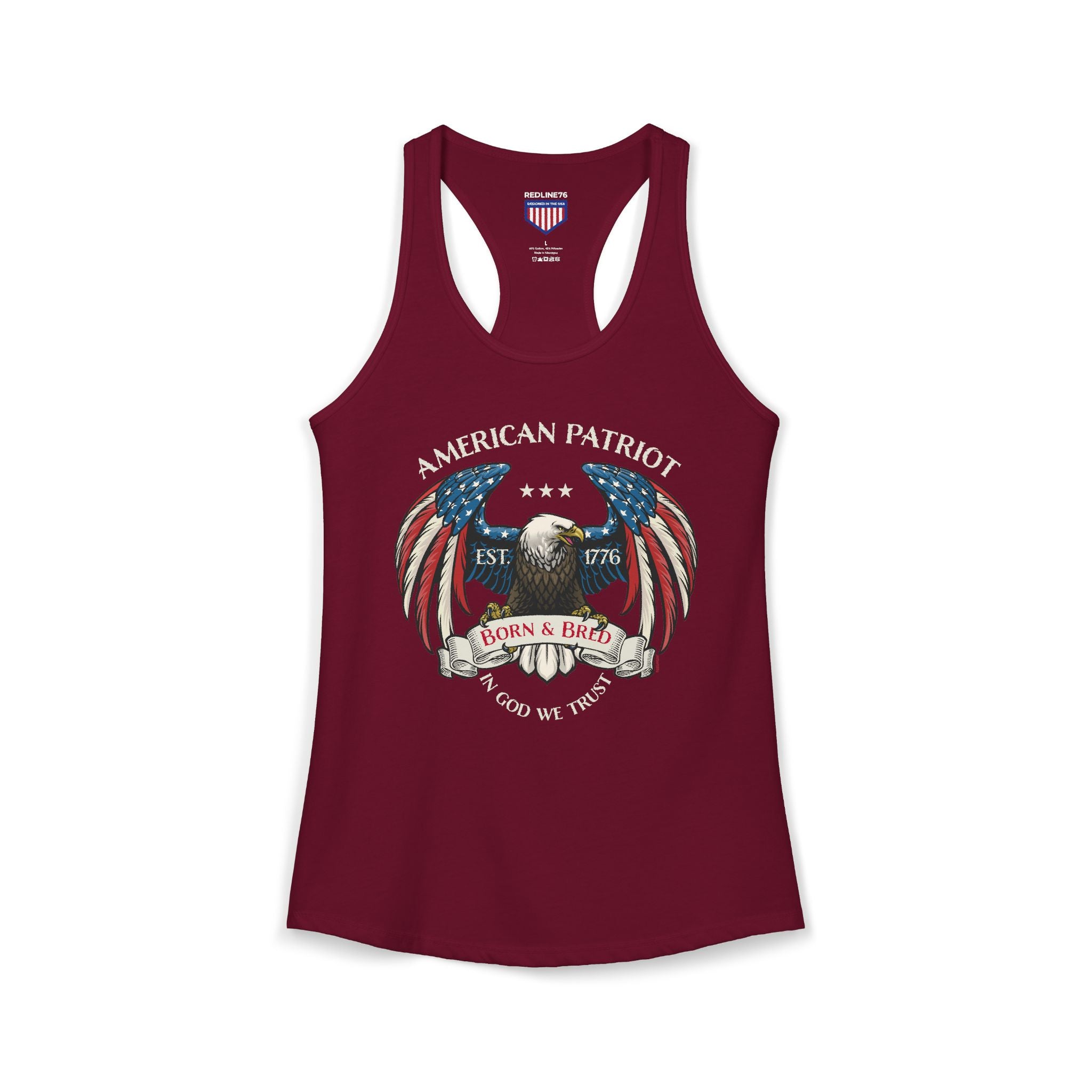 American Patriot Born & Bred Racerback Tank