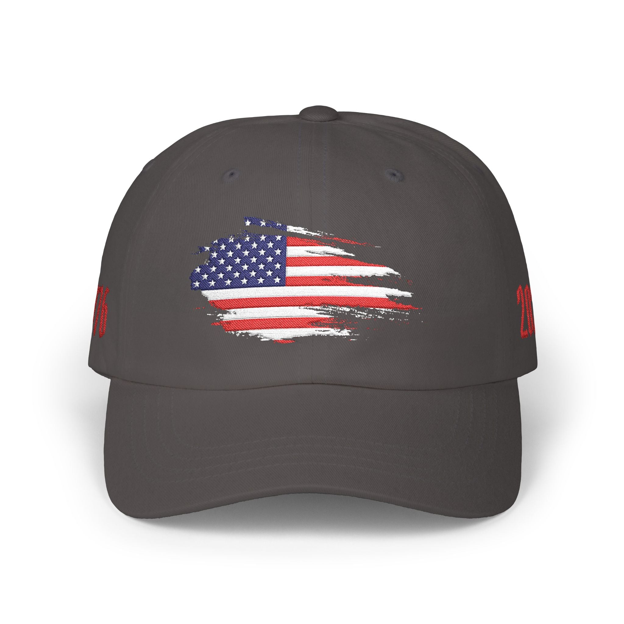 Patriotic Dad Cap – Distressed American Flag Embroidered Baseball Hat