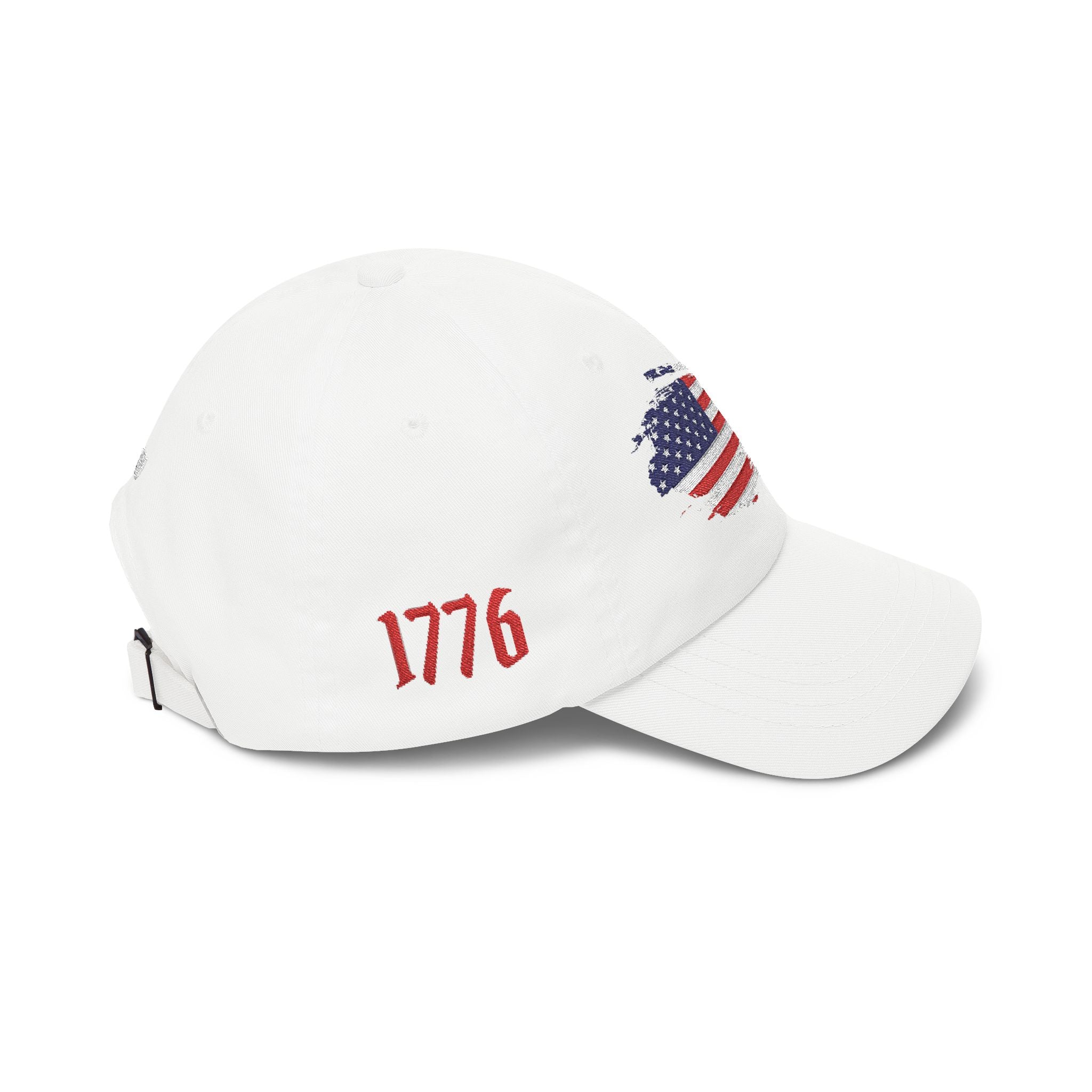 Patriotic Dad Cap – Distressed American Flag Embroidered Baseball Hat