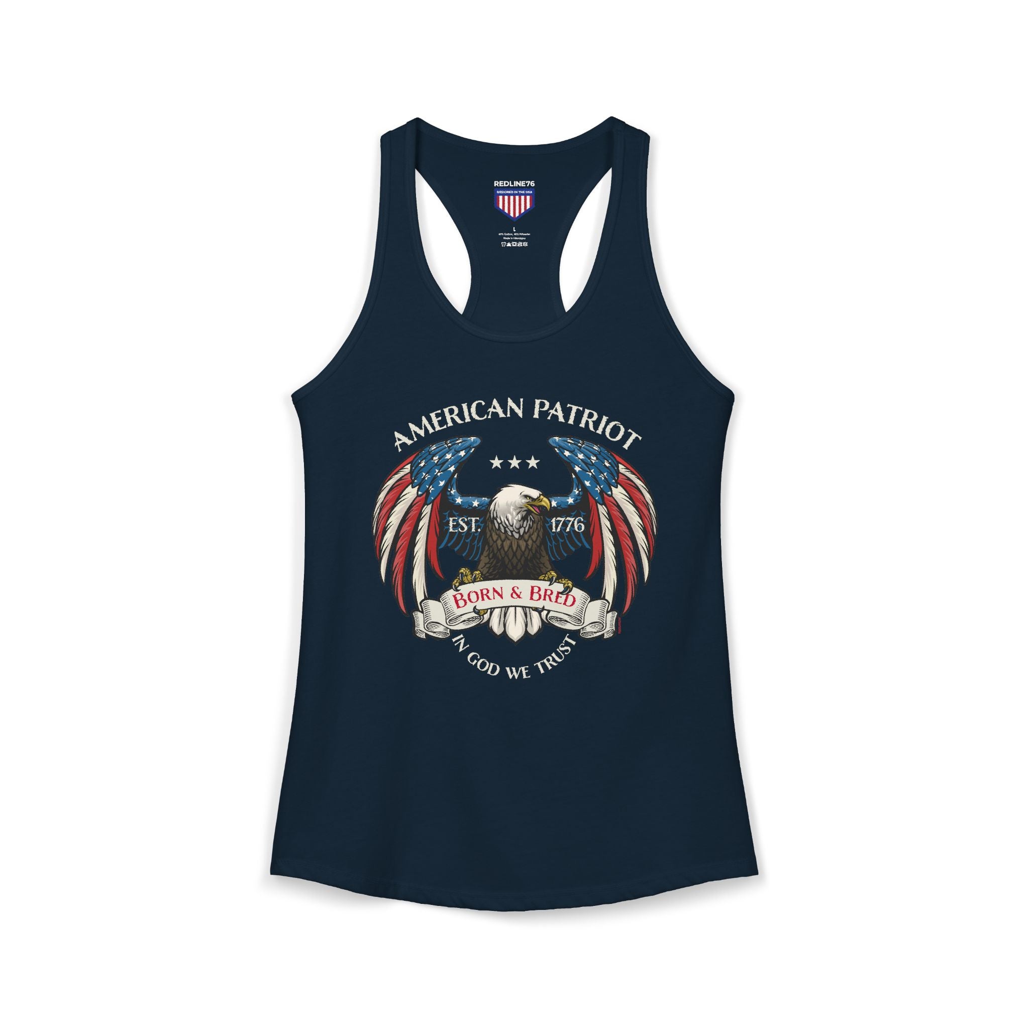 American Patriot Born & Bred Racerback Tank