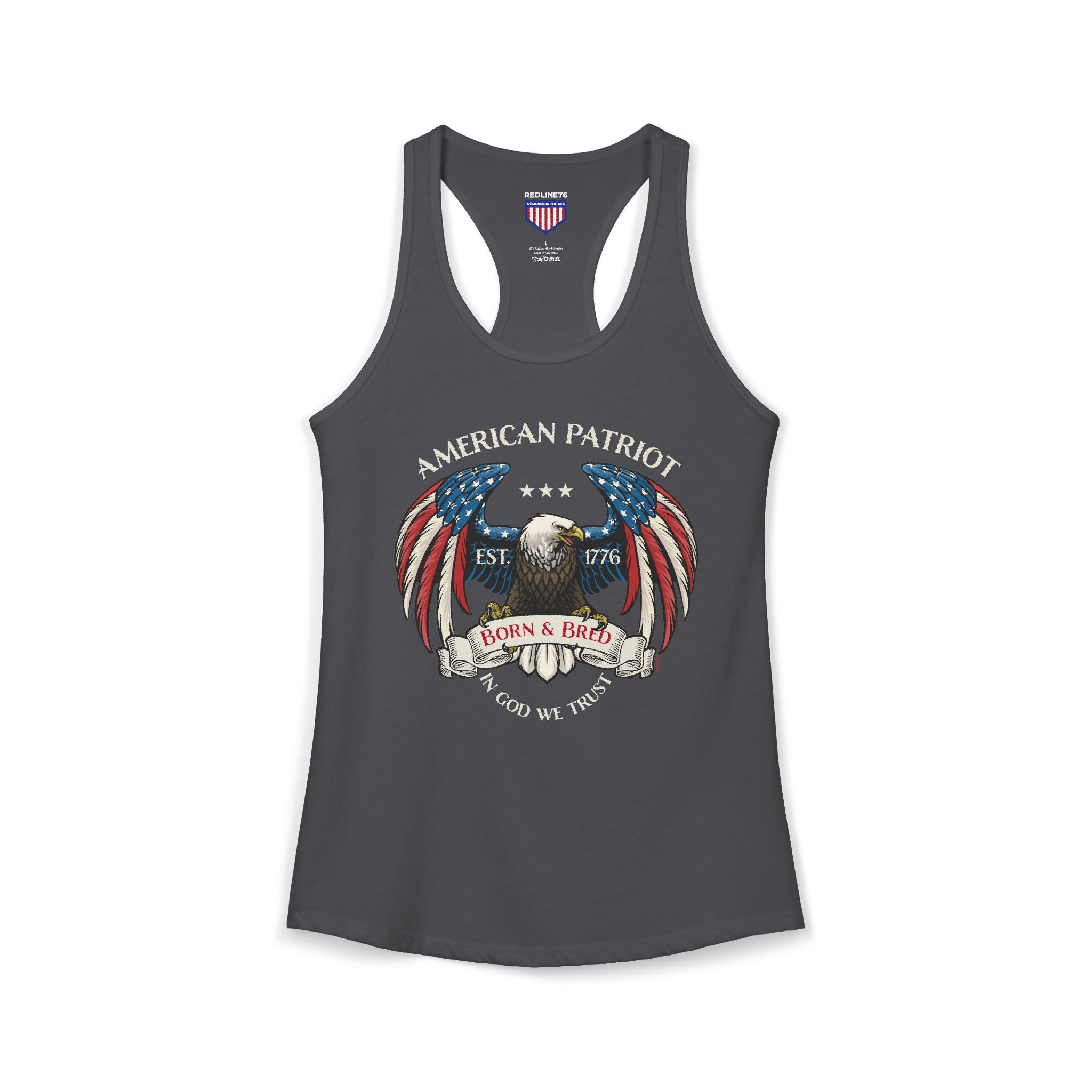 American Patriot Born & Bred Racerback Tank