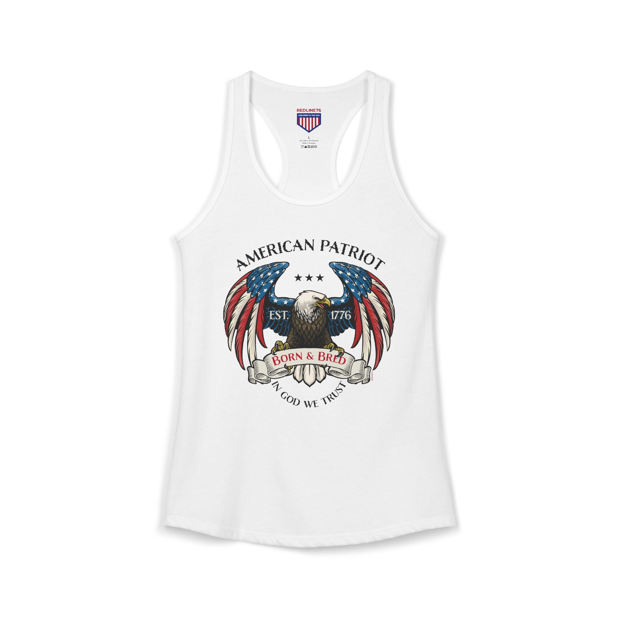 American Patriot Born & Bred Racerback Tank