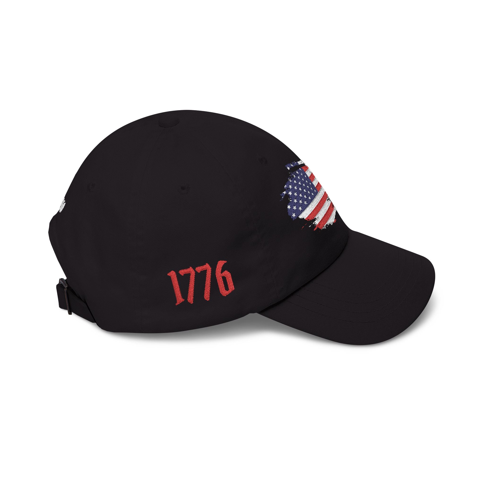 Patriotic Dad Cap – Distressed American Flag Embroidered Baseball Hat