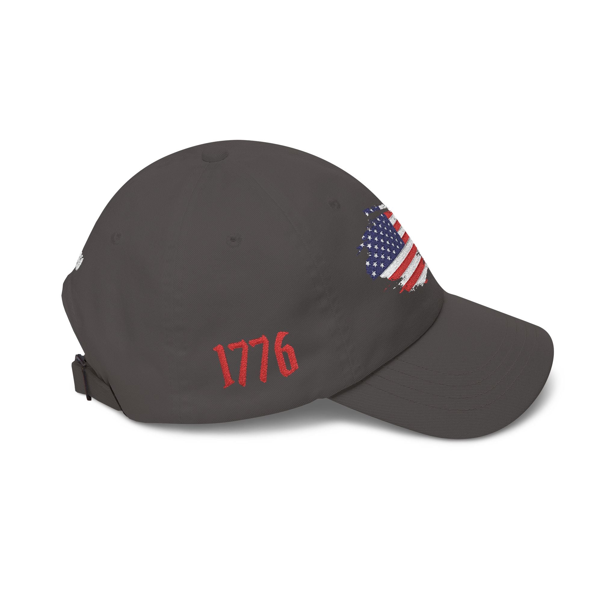 Patriotic Dad Cap – Distressed American Flag Embroidered Baseball Hat