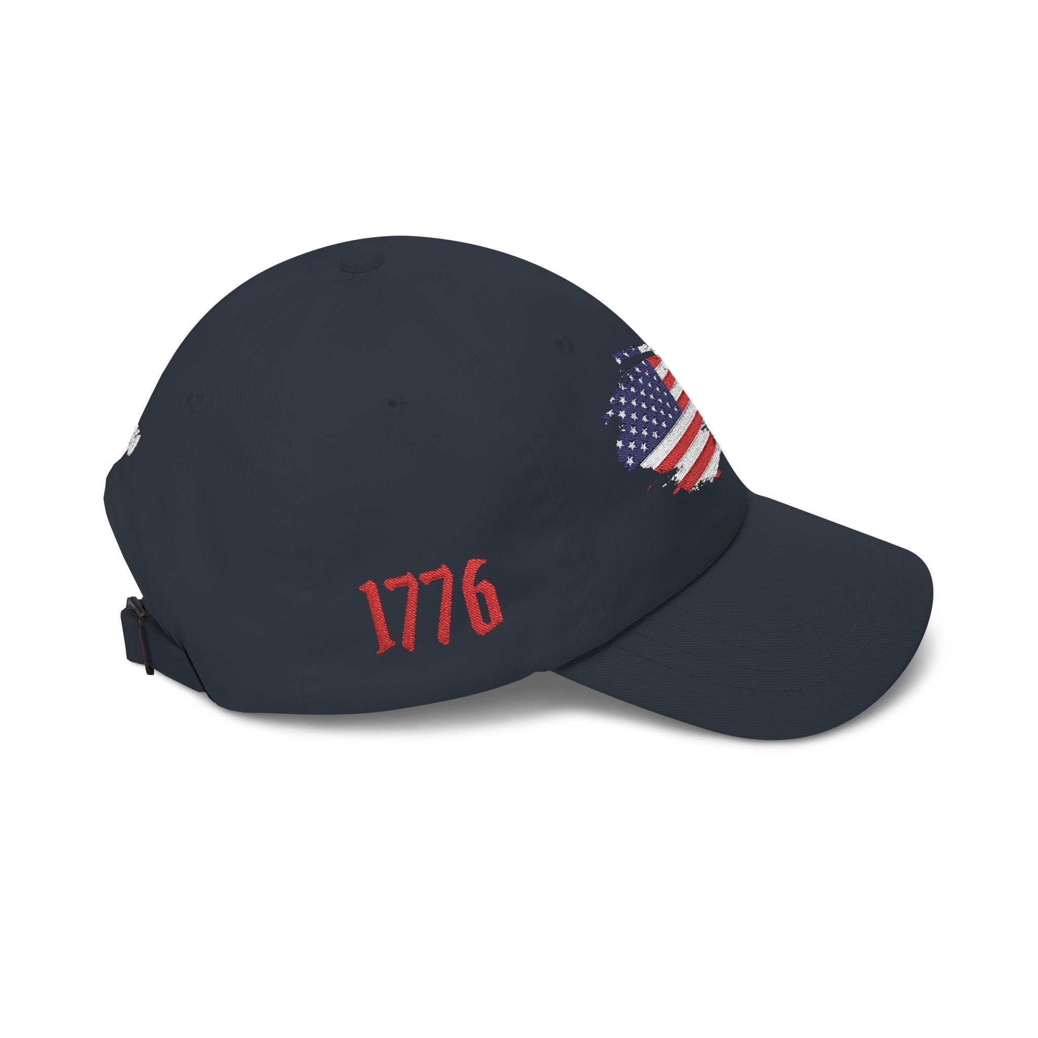 Patriotic Dad Cap – Distressed American Flag Embroidered Baseball Hat