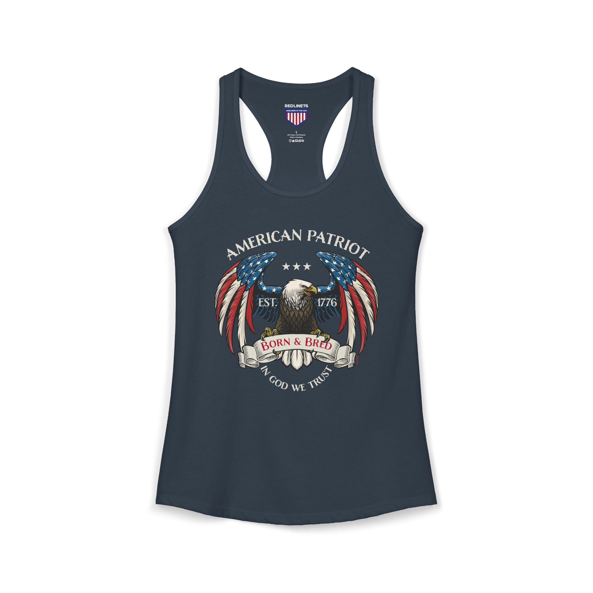 American Patriot Born & Bred Racerback Tank
