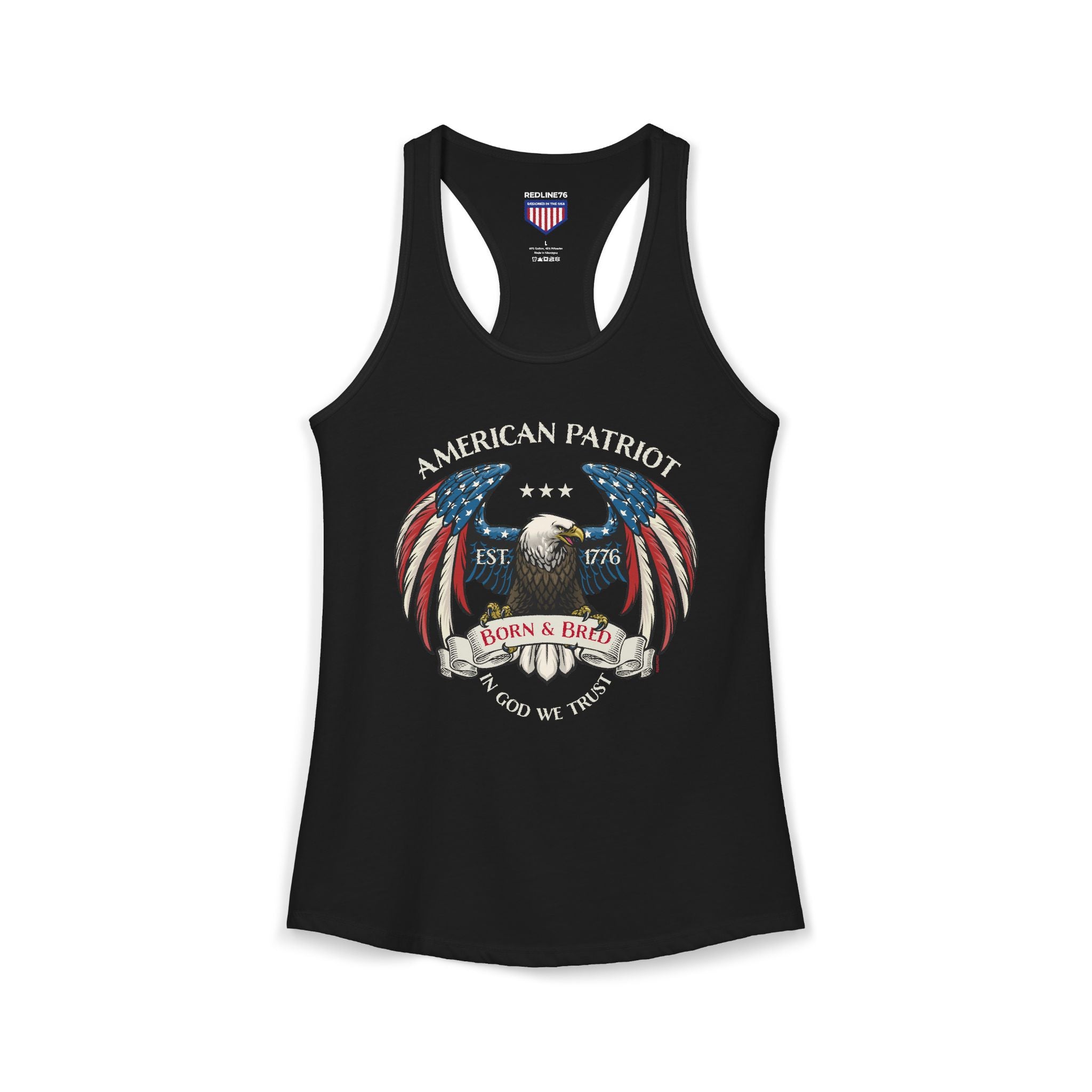 American Patriot Born & Bred Racerback Tank