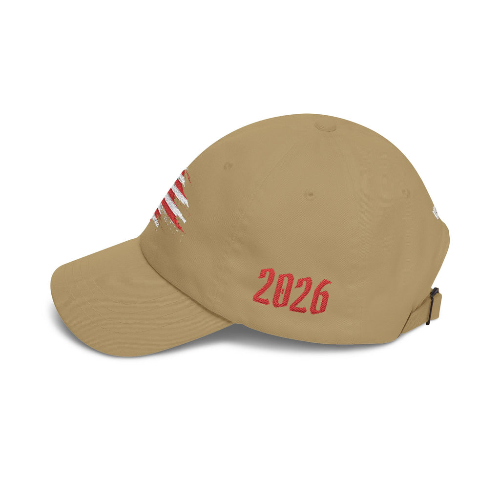 Patriotic Dad Cap – Distressed American Flag Embroidered Baseball Hat