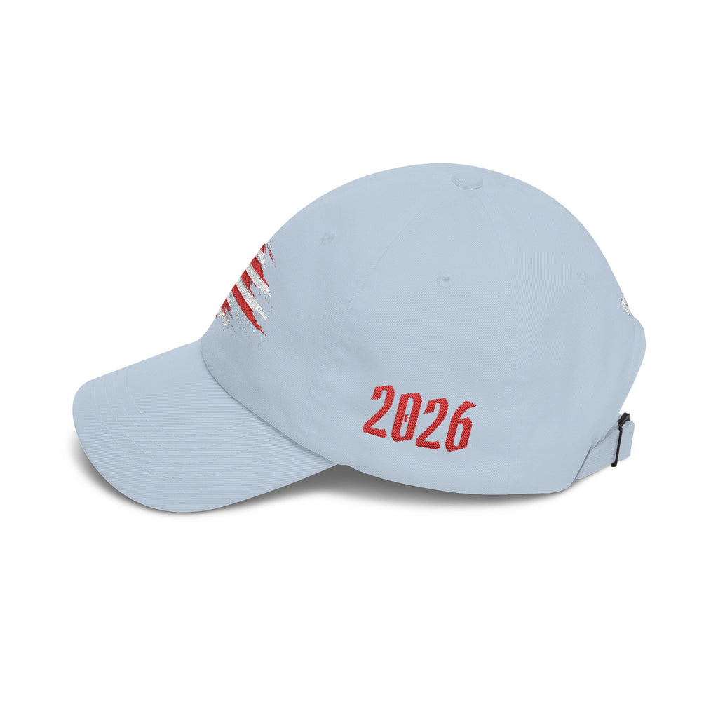 Patriotic Dad Cap – Distressed American Flag Embroidered Baseball Hat