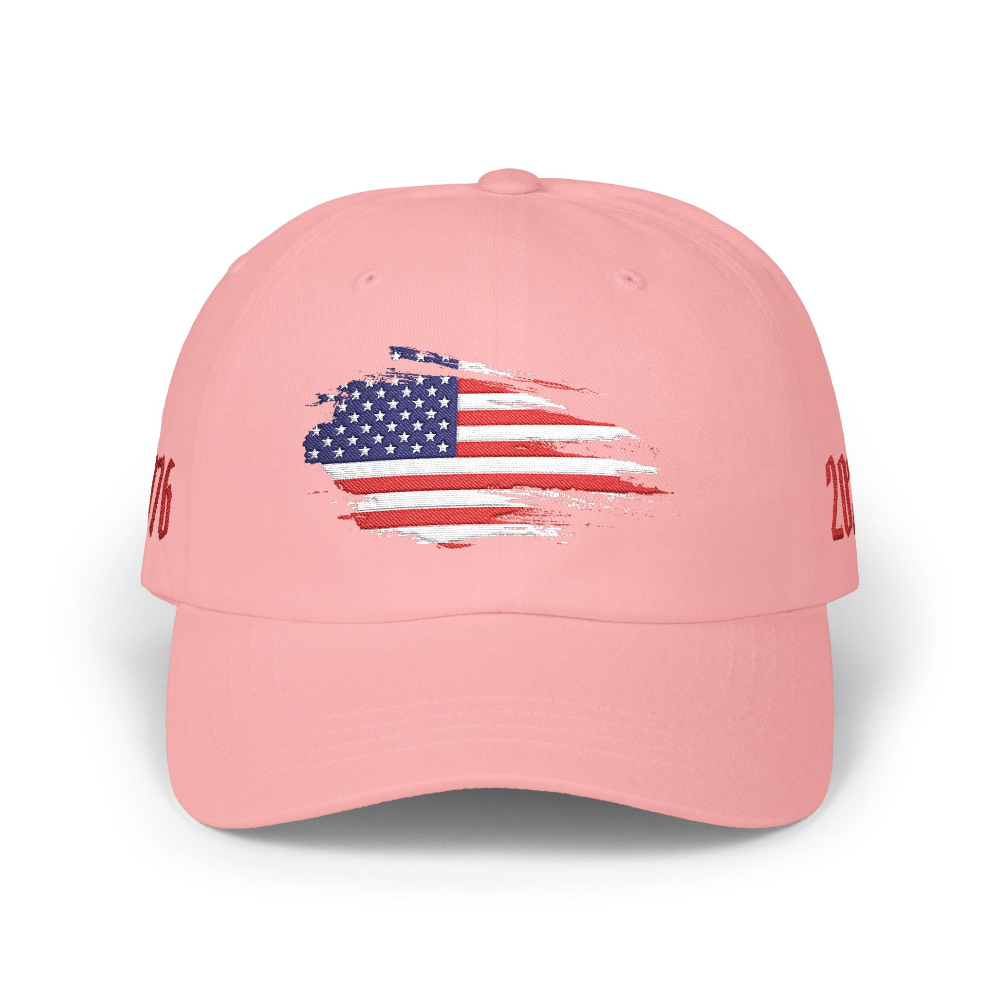 Patriotic Dad Cap – Distressed American Flag Embroidered Baseball Hat