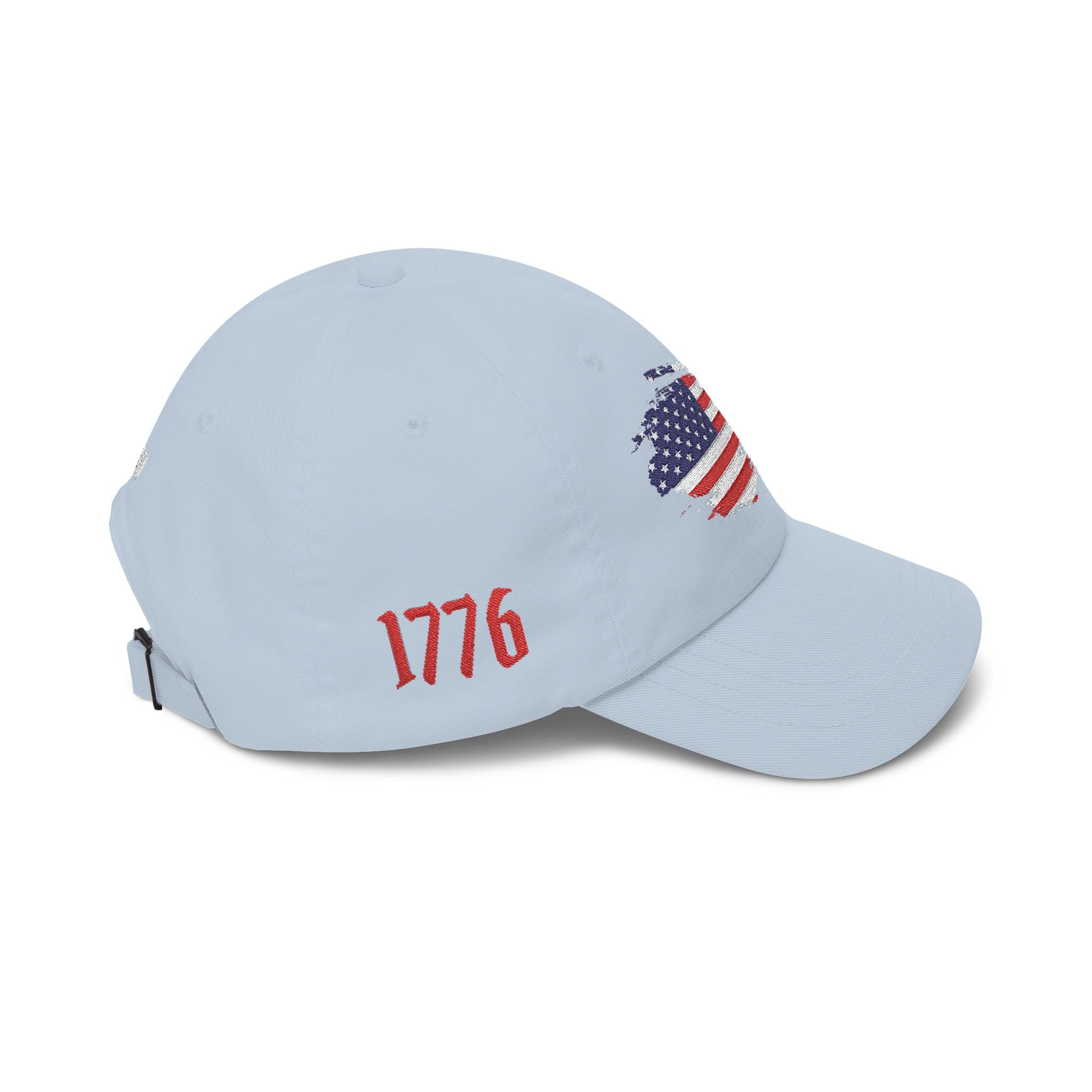 Patriotic Dad Cap – Distressed American Flag Embroidered Baseball Hat